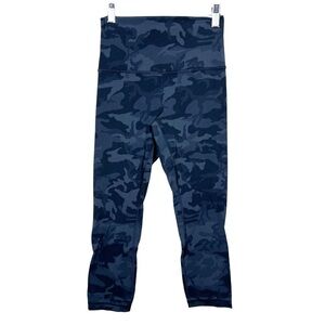Lululemon Womens Align Crop *21" Leggings Incognito Camo Multi Grey Size 4